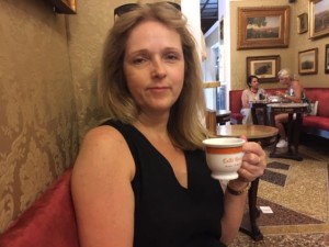 Helen in coffee shop