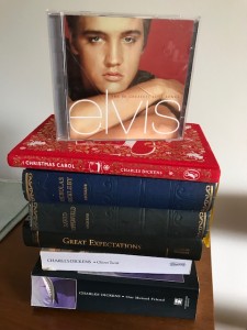 photo of Elvis Presley CD and books
